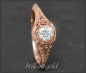 Preview: Jugendstil Design Diamant Ring mit 0,41ct, 585 Rotgold